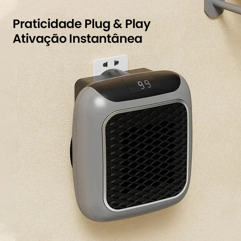 Aquecedor Portátil HeatBox com Controle Remoto Bivolt (50% OFF + FRETE GRÁTIS)