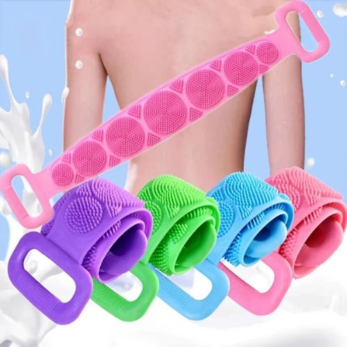 Kit com 4 Escovas de Banho em Silicone Limpeza Esfoliação e Relaxamento