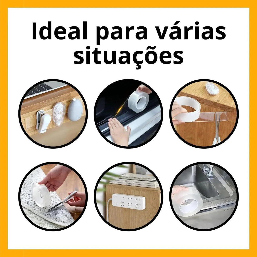 Fita Dupla Face 3M - Adesivos Transparentes Resistentes