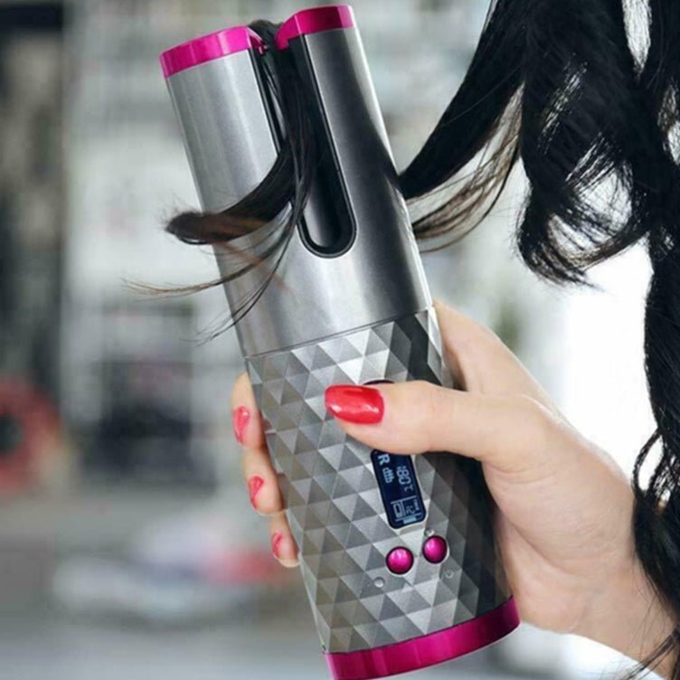 Modelador de Cabelo Automático Sem Fio com Bateria Recarregável