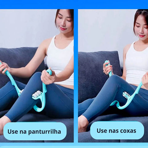 Massageador Manual Profissional com Ponto de Pressão Triplo Para Relaxamento Profundo