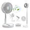 Ventilador de Mesa Dobrável Portátil Recarregável 4 Velocidades Longa Duração USB