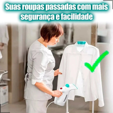Passadeira 2 em 1 - 110V ou 220V Ferro A Vapor De Roupas Tira Amasso Steamer Portátil 800w