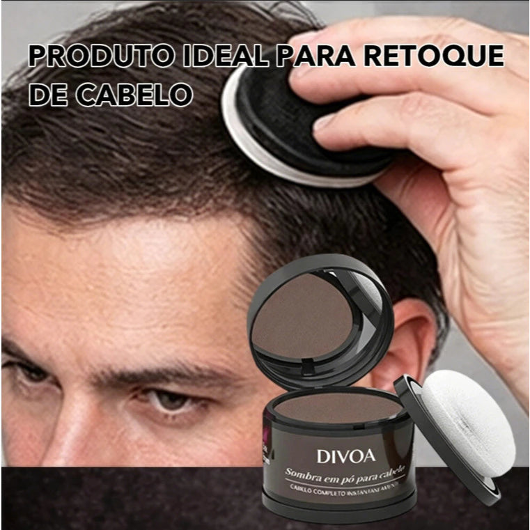 Po Para Retoque De Cabelo Calvície Disfarce Capilar Barba Esconder Cabelo Branco Queda Cobertura