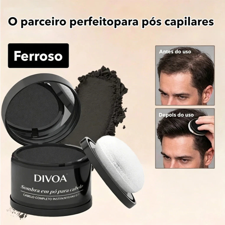 Po Para Retoque De Cabelo Calvície Disfarce Capilar Barba Esconder Cabelo Branco Queda Cobertura