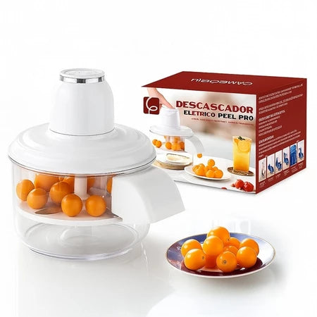 PELL PRO Descascador Elétrico — Uvas, Tomates e Alho prontos em segundos sem bagunça