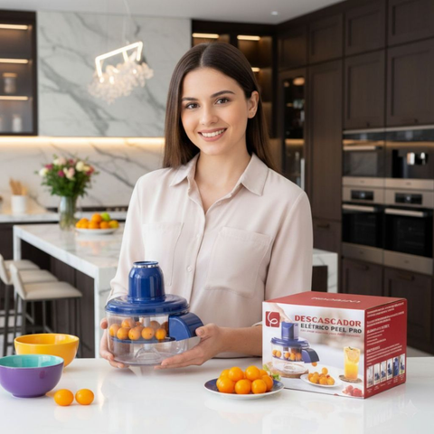 PELL PRO Descascador Elétrico — Uvas, Tomates e Alho prontos em segundos sem bagunça
