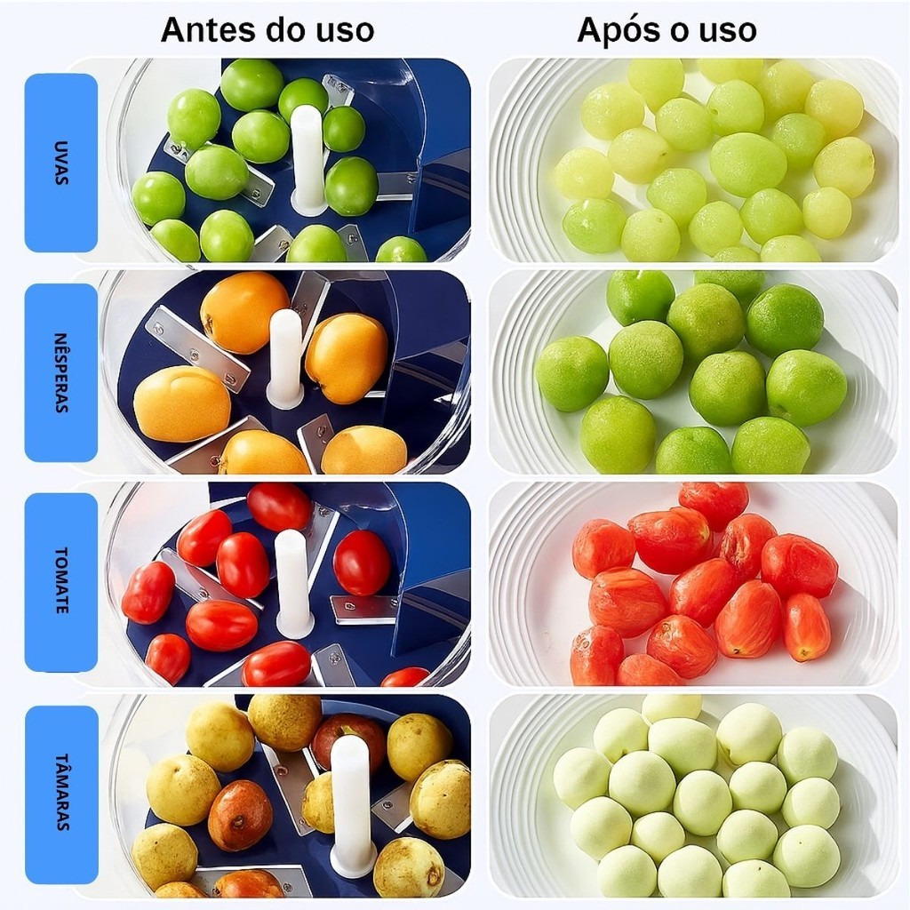 PELL PRO Descascador Elétrico — Uvas, Tomates e Alho prontos em segundos sem bagunça