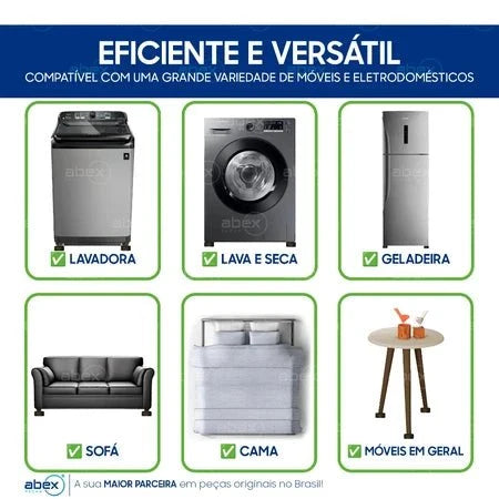 WashFix – Suporte Regulador Anti Vibração para Máquina de Lavar